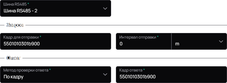 Пример конфигурации юнита sender_raw